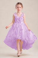 Celia 3D Floral Tulle Flower Girl Dress