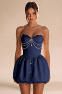 Rosalie Strapless Bubble Mini Homecoming Dress