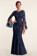Rosalind Floral Lace Mermaid Mother of the Bride Gown