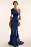 Ophelia One-Shoulder Mermaid Mother of the Bride Gown