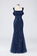 Valentina Off-Shoulder Botanical Beaded Mother of the Bride Gown