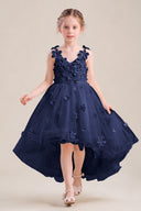 Celia 3D Floral Tulle Flower Girl Dress