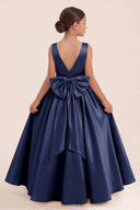 Liora Satin 3D Butterflies Flower Girl Dress
