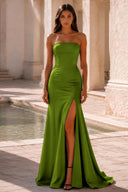 Vivienne Strapless Satin Formal Gown