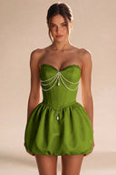 Rosalie Strapless Bubble Mini Homecoming Dress