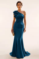 Ophelia One-Shoulder Mermaid Mother of the Bride Gown