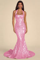 Seraphina Sequin Mermaid Evening Gown