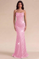 Isabella Strapless Sequin Mermaid Prom Gown