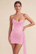 Cleopatra Sequin Corset Mini Dress