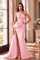 Cassiopeia One-Shoulder Sparkly Mother of the Bride Gowns