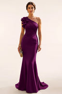 Ophelia One-Shoulder Mermaid Mother of the Bride Gown