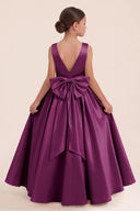 Liora Satin 3D Butterflies Flower Girl Dress