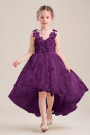 Celia 3D Floral Tulle Flower Girl Dress