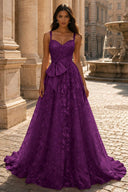 Elowen Lace Ballgown with Waist Bow Sash