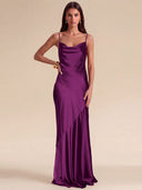Lucinda Satin Slip Bridesmaid Dress