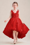 Celia 3D Floral Tulle Flower Girl Dress
