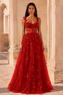 Aurora 3D Butterfly Lace Tulle Prom Dress