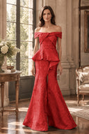 Valeria Jacquard Formal Dress For Mother Of The Bride