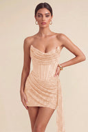 Cleopatra Sequin Corset Mini Dress