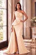 Cassiopeia One-Shoulder Sparkly Mother of the Bride Gowns
