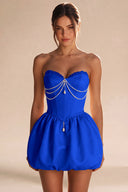 Rosalie Strapless Bubble Mini Homecoming Dress