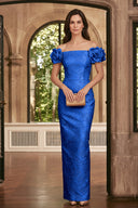Valeria Off Shoulder Embossed Mother of the Bride Gowns