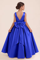 Liora Satin 3D Butterflies Flower Girl Dress