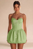 Rosalie Strapless Bubble Mini Homecoming Dress