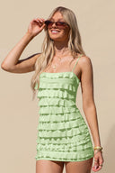 Elowen Ruffle Tiered Mini Slip Homecoming Dress