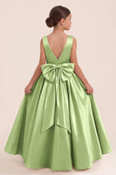 Liora Satin 3D Butterflies Flower Girl Dress