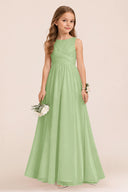 Ophelia Chiffon Ruched Elegant Flower Girl Dress