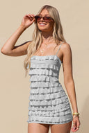 Elowen Ruffle Tiered Mini Slip Homecoming Dress
