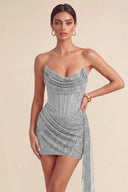 Cleopatra Sequin Corset Mini Dress