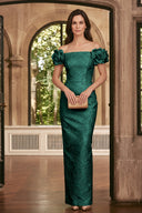 Valeria Off Shoulder Embossed Mother of the Bride Gowns