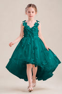 Celia 3D Floral Tulle Flower Girl Dress
