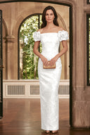 Valeria Off Shoulder Embossed Mother of the Bride Gowns