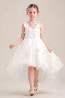 Celia 3D Floral Tulle Flower Girl Dress