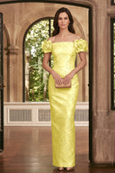 Valeria Off Shoulder Embossed Mother of the Bride Gowns