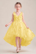 Celia 3D Floral Tulle Flower Girl Dress