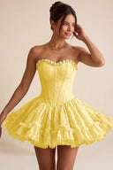 Primrose Strapless Corset Tutu Mini Dress