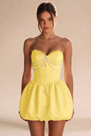 Rosalie Strapless Bubble Mini Homecoming Dress