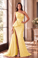 Cassiopeia One-Shoulder Sparkly Mother of the Bride Gowns