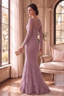 Seraphina Floral Lace Long Sleeve Mother of the Groom Gown