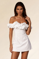 Ruffle Off-Shoulder Mini Dress
