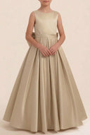 Liora Satin 3D Butterflies Flower Girl Dress