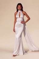 Valeria Satin Halter Mermaid Bridal Gown