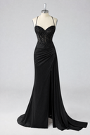 Rosalind Beaded Corset Mermaid Evening Gown