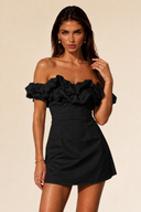 Ruffle Off-Shoulder Mini Dress