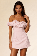 Ruffle Off-Shoulder Mini Dress