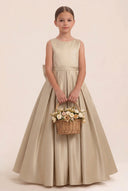Liora Satin 3D Butterflies Flower Girl Dress